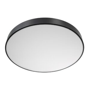 GloboStar® BURTON 61204-P Κρεμαστή Πλαφονιέρα Οροφής LED CCT 100W 11020lm 120° AC 220-240V – Εναλλαγή Φωτισμού μέσω Τηλεχειριστηρίου All In One Ψυχρό 6000k+Φυσικό 4500k+Θερμό 2700k Dimmable Φ80cm – Μαύρο – 3 Years Warranty