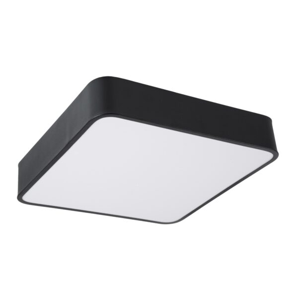GloboStar® KAMALA 61206-S Πλαφονιέρα Οροφής LED CCT 67W 7370lm 120° AC 220-240V – Εναλλαγή Φωτισμού μέσω Τηλεχειριστηρίου All In One Ψυχρό 6000k+Φυσικό 4500k+Θερμό 2700k Dimmable Μ40 x Π40 x Υ8cm- Μαύρο – 3 Years Warranty