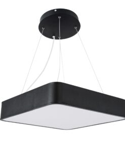 GloboStar® KAMALA 61206-S Πλαφονιέρα Οροφής LED CCT 67W 7370lm 120° AC 220-240V – Εναλλαγή Φωτισμού μέσω Τηλεχειριστηρίου All In One Ψυχρό 6000k+Φυσικό 4500k+Θερμό 2700k Dimmable Μ40 x Π40 x Υ8cm- Μαύρο – 3 Years Warranty