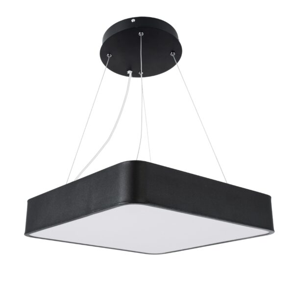 GloboStar® KAMALA 61206-S Πλαφονιέρα Οροφής LED CCT 67W 7370lm 120° AC 220-240V – Εναλλαγή Φωτισμού μέσω Τηλεχειριστηρίου All In One Ψυχρό 6000k+Φυσικό 4500k+Θερμό 2700k Dimmable Μ40 x Π40 x Υ8cm- Μαύρο – 3 Years Warranty