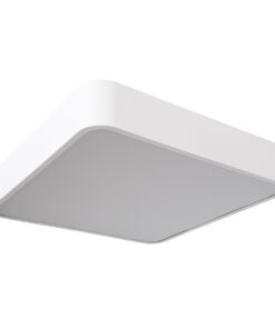GloboStar® KAMALA 61207-P Κρεμαστή Πλαφονιέρα Οροφής LED CCT 67W 7370lm 120° AC 220-240V – Εναλλαγή Φωτισμού μέσω Τηλεχειριστηρίου All In One Ψυχρό 6000k+Φυσικό 4500k+Θερμό 2700k Dimmable Μ40 x Π40 x Υ8cm – Λευκό – 3 Years Warranty