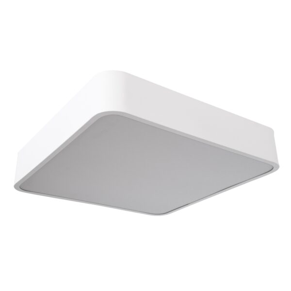 GloboStar® KAMALA 61207-P Κρεμαστή Πλαφονιέρα Οροφής LED CCT 67W 7370lm 120° AC 220-240V – Εναλλαγή Φωτισμού μέσω Τηλεχειριστηρίου All In One Ψυχρό 6000k+Φυσικό 4500k+Θερμό 2700k Dimmable Μ40 x Π40 x Υ8cm – Λευκό – 3 Years Warranty