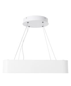 GloboStar® KAMALA 61207-P Κρεμαστή Πλαφονιέρα Οροφής LED CCT 67W 7370lm 120° AC 220-240V – Εναλλαγή Φωτισμού μέσω Τηλεχειριστηρίου All In One Ψυχρό 6000k+Φυσικό 4500k+Θερμό 2700k Dimmable Μ40 x Π40 x Υ8cm – Λευκό – 3 Years Warranty