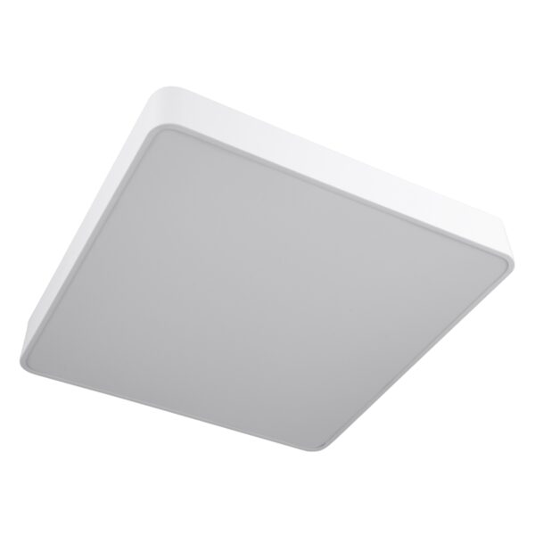 GloboStar® KAMALA 61209-P Κρεμαστή Πλαφονιέρα Οροφής LED CCT 75W 8625lm 120° AC 220-240V – Εναλλαγή Φωτισμού μέσω Τηλεχειριστηρίου All In One Ψυχρό 6000k+Φυσικό 4500k+Θερμό 2700k Dimmable Μ60 x Π60 x Υ8cm – Λευκό – 3 Years Warranty