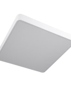 GloboStar® KAMALA 61209-S Πλαφονιέρα Οροφής LED CCT 75W 8625lm 120° AC 220-240V – Εναλλαγή Φωτισμού μέσω Τηλεχειριστηρίου All In One Ψυχρό 6000k+Φυσικό 4500k+Θερμό 2700k Dimmable Μ60 x Π60 x Υ8cm – Λευκό – 3 Years Warranty