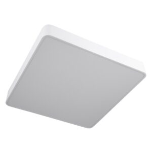 GloboStar® KAMALA 61209-S Πλαφονιέρα Οροφής LED CCT 75W 8625lm 120° AC 220-240V – Εναλλαγή Φωτισμού μέσω Τηλεχειριστηρίου All In One Ψυχρό 6000k+Φυσικό 4500k+Θερμό 2700k Dimmable Μ60 x Π60 x Υ8cm – Λευκό – 3 Years Warranty