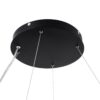 GloboStar® KAMALA 61210-P Κρεμαστή Πλαφονιέρα Οροφής LED CCT 100W 11020lm 120° AC 220-240V – Εναλλαγή Φωτισμού μέσω Τηλεχειριστηρίου All In One Ψυχρό 6000k+Φυσικό 4500k+Θερμό 2700k Dimmable Μ80 x Π80 x Υ8cm- Μαύρο – 3 Years Warranty