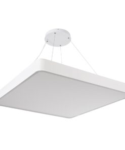 GloboStar® KAMALA 61211-S Πλαφονιέρα Οροφής LED CCT 100W 11020lm 120° AC 220-240V – Εναλλαγή Φωτισμού μέσω Τηλεχειριστηρίου All In One Ψυχρό 6000k+Φυσικό 4500k+Θερμό 2700k Dimmable Μ80 x Π80 x Υ8cm – Λευκό – 3 Years Warranty