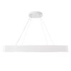 GloboStar® KAMALA 61211-P Κρεμαστή Πλαφονιέρα Οροφής LED CCT 100W 11020lm 120° AC 220-240V – Εναλλαγή Φωτισμού μέσω Τηλεχειριστηρίου All In One Ψυχρό 6000k+Φυσικό 4500k+Θερμό 2700k Dimmable Μ80 x Π80 x Υ8cm – Λευκό – 3 Years Warranty