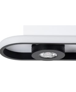 GloboStar® NESPO 61212 Φωτιστικό Οροφής Linear Design LED CCT με Κινούμενα Σποτ LED Spot Downlight 36W 4032lm 360° & 45° AC 220-240V – Εναλλαγή Φωτισμού μέσω Διακόπτη On/Off All In One Ψυχρό 6000k+Φυσικό 4500k+Θερμό 2700k Μ40 x Π13 x Υ6.5cm – Μαύρο