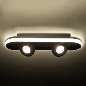 GloboStar® NESPO 61213 Φωτιστικό Οροφής Linear Design LED CCT με Κινούμενα Σποτ LED Spot Downlight 36W 4032lm 360° & 45° AC 220-240V – Εναλλαγή Φωτισμού μέσω Διακόπτη On/Off All In One Ψυχρό 6000k+Φυσικό 4500k+Θερμό 2700k Μ40 x Π13 x Υ6.5cm – Λευκό