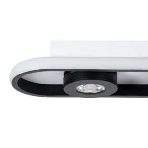 GloboStar® NESPO 61214 Φωτιστικό Οροφής Linear Design LED CCT με Κινούμενα Σποτ LED Spot Downlight 48W 5376lm 360° & 45° AC 220-240V – Εναλλαγή Φωτισμού μέσω Διακόπτη On/Off All In One Ψυχρό 6000k+Φυσικό 4500k+Θερμό 2700k Μ80 x Π13 x Υ6.5cm – Μαύρο