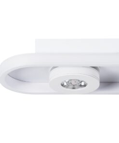 GloboStar® NESPO 61215 Φωτιστικό Οροφής Linear Design LED CCT με Κινούμενα Σποτ LED Spot Downlight 48W 5376lm 360° & 45° AC 220-240V – Εναλλαγή Φωτισμού μέσω Διακόπτη On/Off All In One Ψυχρό 6000k+Φυσικό 4500k+Θερμό 2700k Μ80 x Π13 x Υ6.5cm – Λευκό