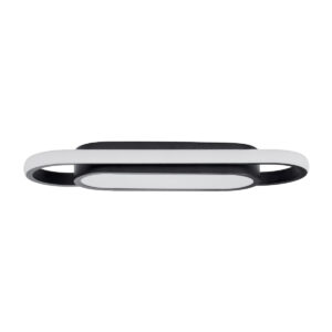 GloboStar® IGOR 61216 Φωτιστικό Οροφής Linear Design LED CCT 24W 2880lm 210° AC 220-240V – Εναλλαγή Φωτισμού μέσω Διακόπτη On/Off All In One Ψυχρό 6000k+Φυσικό 4500k+Θερμό 2700k Μ41 x Π13 x Υ4.5cm – Μαύρο – 3 Years Warranty