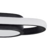 GloboStar® IGOR 61216 Φωτιστικό Οροφής Linear Design LED CCT 24W 2880lm 210° AC 220-240V – Εναλλαγή Φωτισμού μέσω Διακόπτη On/Off All In One Ψυχρό 6000k+Φυσικό 4500k+Θερμό 2700k Μ41 x Π13 x Υ4.5cm – Μαύρο – 3 Years Warranty
