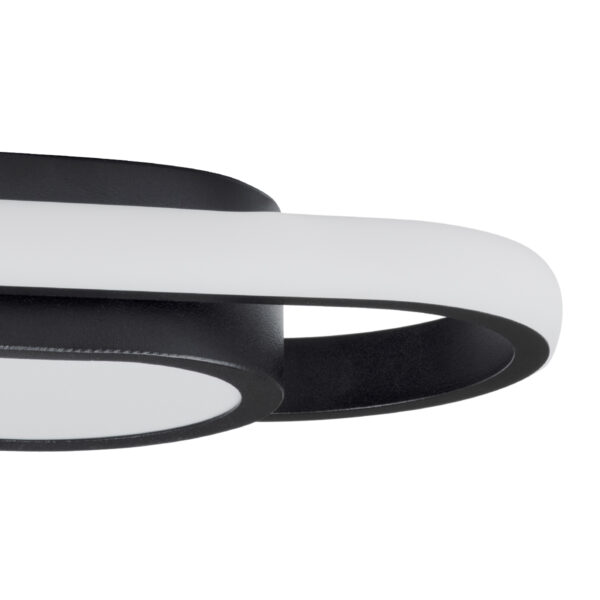 GloboStar® IGOR 61216 Φωτιστικό Οροφής Linear Design LED CCT 24W 2880lm 210° AC 220-240V – Εναλλαγή Φωτισμού μέσω Διακόπτη On/Off All In One Ψυχρό 6000k+Φυσικό 4500k+Θερμό 2700k Μ41 x Π13 x Υ4.5cm – Μαύρο – 3 Years Warranty