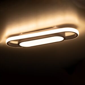 GloboStar® IGOR 61217 Φωτιστικό Οροφής Linear Design LED CCT 24W 2880lm 210° AC 220-240V – Εναλλαγή Φωτισμού μέσω Διακόπτη On/Off All In One Ψυχρό 6000k+Φυσικό 4500k+Θερμό 2700k Μ41 x Π13 x Υ4.5cm – Λευκό – 3 Years Warranty