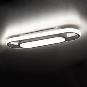 GloboStar® IGOR 61217 Φωτιστικό Οροφής Linear Design LED CCT 24W 2880lm 210° AC 220-240V – Εναλλαγή Φωτισμού μέσω Διακόπτη On/Off All In One Ψυχρό 6000k+Φυσικό 4500k+Θερμό 2700k Μ41 x Π13 x Υ4.5cm – Λευκό – 3 Years Warranty