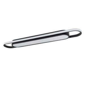 GloboStar® IGOR 61218 Φωτιστικό Οροφής Linear Design LED CCT 48W 5760lm 210° AC 220-240V – Εναλλαγή Φωτισμού μέσω Διακόπτη On/Off All In One Ψυχρό 6000k+Φυσικό 4500k+Θερμό 2700k Μ81 x Π13 x Υ4.5cm – Μαύρο – 3 Years Warranty
