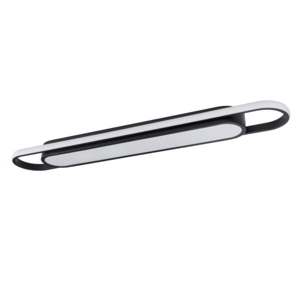 GloboStar® IGOR 61218 Φωτιστικό Οροφής Linear Design LED CCT 48W 5760lm 210° AC 220-240V – Εναλλαγή Φωτισμού μέσω Διακόπτη On/Off All In One Ψυχρό 6000k+Φυσικό 4500k+Θερμό 2700k Μ81 x Π13 x Υ4.5cm – Μαύρο – 3 Years Warranty