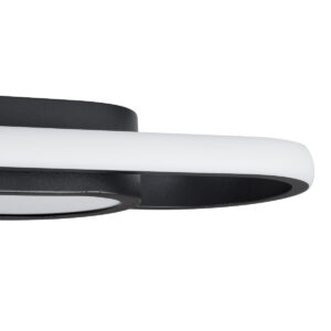 GloboStar® IGOR 61218 Φωτιστικό Οροφής Linear Design LED CCT 48W 5760lm 210° AC 220-240V – Εναλλαγή Φωτισμού μέσω Διακόπτη On/Off All In One Ψυχρό 6000k+Φυσικό 4500k+Θερμό 2700k Μ81 x Π13 x Υ4.5cm – Μαύρο – 3 Years Warranty
