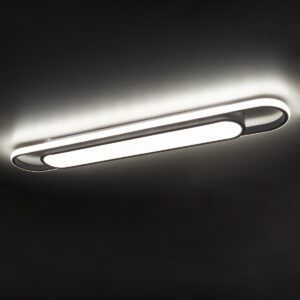 GloboStar® IGOR 61219 Φωτιστικό Οροφής Linear Design LED CCT 48W 5760lm 210° AC 220-240V – Εναλλαγή Φωτισμού μέσω Διακόπτη On/Off All In One Ψυχρό 6000k+Φυσικό 4500k+Θερμό 2700k Μ81 x Π13 x Υ4.5cm – Λευκό – 3 Years Warranty