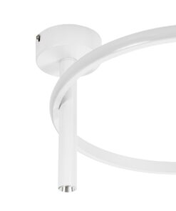 GloboStar® VERONA 61221 Φωτιστικό Οροφής Δαχτυλίδι-Κύκλος LED CCT 24W 2688lm 360° AC 220-240V – Εναλλαγή Φωτισμού μέσω Διακόπτη On/Off All In One Ψυχρό 6000k+Φυσικό 4500k+Θερμό 2700k Φ40 x Υ23cm – Λευκό – 3 Χρόνια Εγγύηση