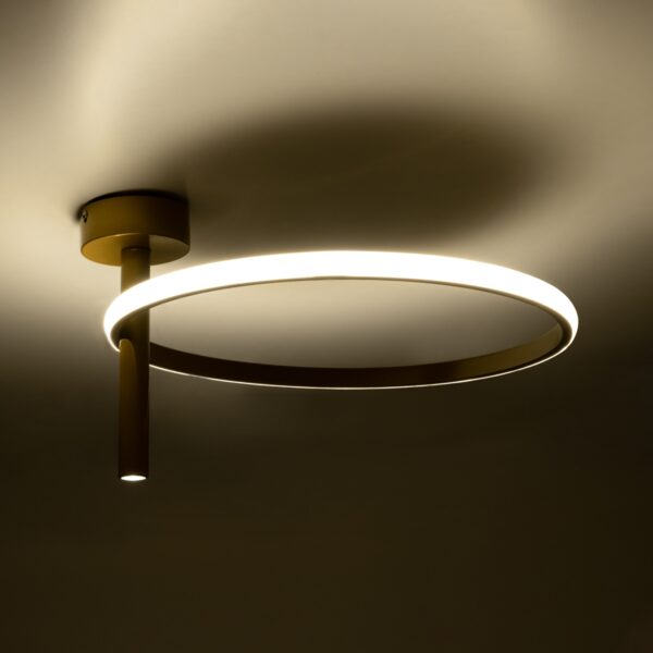 GloboStar® VERONA 61221 Φωτιστικό Οροφής Δαχτυλίδι-Κύκλος LED CCT 24W 2688lm 360° AC 220-240V – Εναλλαγή Φωτισμού μέσω Διακόπτη On/Off All In One Ψυχρό 6000k+Φυσικό 4500k+Θερμό 2700k Φ40 x Υ23cm – Λευκό – 3 Χρόνια Εγγύηση