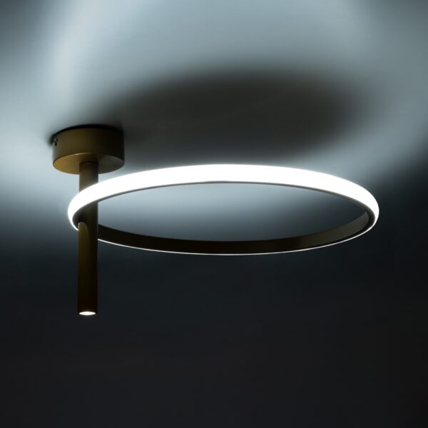 GloboStar® VERONA 61221 Φωτιστικό Οροφής Δαχτυλίδι-Κύκλος LED CCT 24W 2688lm 360° AC 220-240V – Εναλλαγή Φωτισμού μέσω Διακόπτη On/Off All In One Ψυχρό 6000k+Φυσικό 4500k+Θερμό 2700k Φ40 x Υ23cm – Λευκό – 3 Χρόνια Εγγύηση
