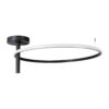 GloboStar® VERONA 61223 Φωτιστικό Οροφής Δαχτυλίδι-Κύκλος LED CCT 36W 4032lm 360° AC 220-240V – Εναλλαγή Φωτισμού μέσω Διακόπτη On/Off All In One Ψυχρό 6000k+Φυσικό 4500k+Θερμό 2700K Φ60 x Υ23cm – Μαύρο – 3 Χρόνια Εγγύηση