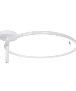 GloboStar® VERONA 61224 Φωτιστικό Οροφής Δαχτυλίδι-Κύκλος LED CCT 36W 4032lm 360° AC 220-240V – Εναλλαγή Φωτισμού μέσω Διακόπτη On/Off All In One Ψυχρό 6000k+Φυσικό 4500k+Θερμό 2700K Φ60 x Υ23cm – Λευκό – 3 Χρόνια Εγγύηση