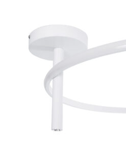 GloboStar® VERONA 61224 Φωτιστικό Οροφής Δαχτυλίδι-Κύκλος LED CCT 36W 4032lm 360° AC 220-240V – Εναλλαγή Φωτισμού μέσω Διακόπτη On/Off All In One Ψυχρό 6000k+Φυσικό 4500k+Θερμό 2700K Φ60 x Υ23cm – Λευκό – 3 Χρόνια Εγγύηση