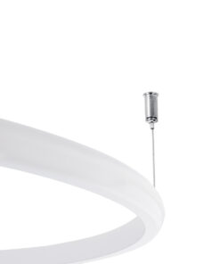 GloboStar® VERONA 61224 Φωτιστικό Οροφής Δαχτυλίδι-Κύκλος LED CCT 36W 4032lm 360° AC 220-240V – Εναλλαγή Φωτισμού μέσω Διακόπτη On/Off All In One Ψυχρό 6000k+Φυσικό 4500k+Θερμό 2700K Φ60 x Υ23cm – Λευκό – 3 Χρόνια Εγγύηση