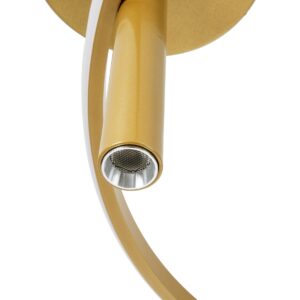 GloboStar® VERONA 61225 Φωτιστικό Οροφής Δαχτυλίδι-Κύκλος LED CCT 36W 4032lm 360° AC 220-240V – Εναλλαγή Φωτισμού μέσω Διακόπτη On/Off All In One Ψυχρό 6000k+Φυσικό 4500k+Θερμό 2700K Φ60 x Υ26cm – Χρυσό Βούρτσας – 3 Χρόνια Εγγύηση