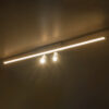 GLOBOSTAR® BARETTI 61227 Φωτιστικό Οροφής Linear Design LED CCT με Κινούμενα Σποτ LED Downlight 24W 2688lm 160° & 45° AC 220-240V IP20  – Εναλλαγή Φωτισμού μέσω Διακόπτη On/Off All In One Ψυχρό 6000k+Φυσικό 4500k+Θερμό 2700k Dimmable – Μ80 x Π5.5 x Υ5 cm – Λευκό – 3 Χρόνια Εγγύηση