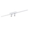 GLOBOSTAR® BARETTI 61227 Φωτιστικό Οροφής Linear Design LED CCT με Κινούμενα Σποτ LED Downlight 24W 2688lm 160° & 45° AC 220-240V IP20  – Εναλλαγή Φωτισμού μέσω Διακόπτη On/Off All In One Ψυχρό 6000k+Φυσικό 4500k+Θερμό 2700k Dimmable – Μ80 x Π5.5 x Υ5 cm – Λευκό – 3 Χρόνια Εγγύηση
