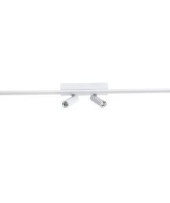 GLOBOSTAR® BARETTI 61227 Φωτιστικό Οροφής Linear Design LED CCT με Κινούμενα Σποτ LED Downlight 24W 2688lm 160° & 45° AC 220-240V IP20 – Εναλλαγή Φωτισμού μέσω Διακόπτη On/Off All In One Ψυχρό 6000k+Φυσικό 4500k+Θερμό 2700k Dimmable – Μ80 x Π5.5 x Υ5 cm – Λευκό – 3 Χρόνια Εγγύηση