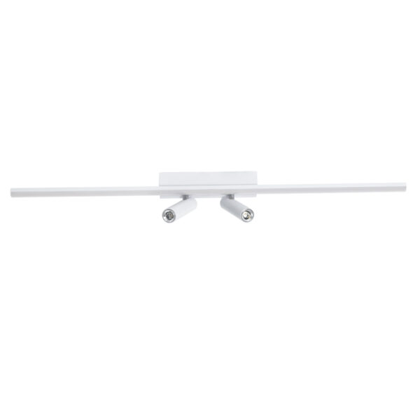 GLOBOSTAR® BARETTI 61227 Φωτιστικό Οροφής Linear Design LED CCT με Κινούμενα Σποτ LED Downlight 24W 2688lm 160° & 45° AC 220-240V IP20  – Εναλλαγή Φωτισμού μέσω Διακόπτη On/Off All In One Ψυχρό 6000k+Φυσικό 4500k+Θερμό 2700k Dimmable – Μ80 x Π5.5 x Υ5 cm – Λευκό – 3 Χρόνια Εγγύηση