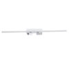 GLOBOSTAR® BARETTI 61227 Φωτιστικό Οροφής Linear Design LED CCT με Κινούμενα Σποτ LED Downlight 24W 2688lm 160° & 45° AC 220-240V IP20  – Εναλλαγή Φωτισμού μέσω Διακόπτη On/Off All In One Ψυχρό 6000k+Φυσικό 4500k+Θερμό 2700k Dimmable – Μ80 x Π5.5 x Υ5 cm – Λευκό – 3 Χρόνια Εγγύηση
