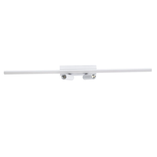 GLOBOSTAR® BARETTI 61227 Φωτιστικό Οροφής Linear Design LED CCT με Κινούμενα Σποτ LED Downlight 24W 2688lm 160° & 45° AC 220-240V IP20  – Εναλλαγή Φωτισμού μέσω Διακόπτη On/Off All In One Ψυχρό 6000k+Φυσικό 4500k+Θερμό 2700k Dimmable – Μ80 x Π5.5 x Υ5 cm – Λευκό – 3 Χρόνια Εγγύηση