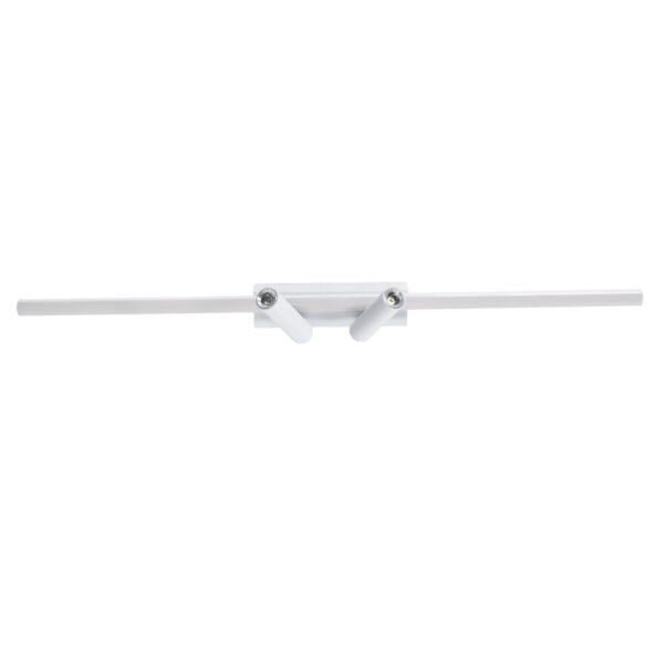 GLOBOSTAR® BARETTI 61227 Φωτιστικό Οροφής Linear Design LED CCT με Κινούμενα Σποτ LED Downlight 24W 2688lm 160° & 45° AC 220-240V IP20  – Εναλλαγή Φωτισμού μέσω Διακόπτη On/Off All In One Ψυχρό 6000k+Φυσικό 4500k+Θερμό 2700k Dimmable – Μ80 x Π5.5 x Υ5 cm – Λευκό – 3 Χρόνια Εγγύηση