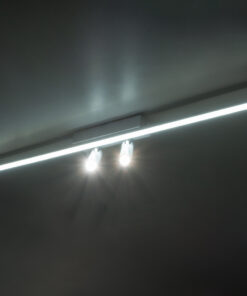 GLOBOSTAR® BARETTI 61227 Φωτιστικό Οροφής Linear Design LED CCT με Κινούμενα Σποτ LED Downlight 24W 2688lm 160° & 45° AC 220-240V IP20 – Εναλλαγή Φωτισμού μέσω Διακόπτη On/Off All In One Ψυχρό 6000k+Φυσικό 4500k+Θερμό 2700k Dimmable – Μ80 x Π5.5 x Υ5 cm – Λευκό – 3 Χρόνια Εγγύηση