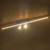 GLOBOSTAR® BARETTI 61228 Φωτιστικό Οροφής Linear Design LED CCT με Κινούμενα Σποτ LED Downlight 24W 2688lm 160° & 45° AC 220-240V IP20  – Εναλλαγή Φωτισμού μέσω Διακόπτη On/Off All In One Ψυχρό 6000k+Φυσικό 4500k+Θερμό 2700k Dimmable – Μ80 x Π5.5 x Υ5 cm – Χρυσό – 3 Χρόνια Εγγύηση