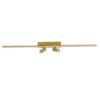 GLOBOSTAR® BARETTI 61228 Φωτιστικό Οροφής Linear Design LED CCT με Κινούμενα Σποτ LED Downlight 24W 2688lm 160° & 45° AC 220-240V IP20  – Εναλλαγή Φωτισμού μέσω Διακόπτη On/Off All In One Ψυχρό 6000k+Φυσικό 4500k+Θερμό 2700k Dimmable – Μ80 x Π5.5 x Υ5 cm – Χρυσό – 3 Χρόνια Εγγύηση