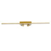 GLOBOSTAR® BARETTI 61228 Φωτιστικό Οροφής Linear Design LED CCT με Κινούμενα Σποτ LED Downlight 24W 2688lm 160° & 45° AC 220-240V IP20  – Εναλλαγή Φωτισμού μέσω Διακόπτη On/Off All In One Ψυχρό 6000k+Φυσικό 4500k+Θερμό 2700k Dimmable – Μ80 x Π5.5 x Υ5 cm – Χρυσό – 3 Χρόνια Εγγύηση