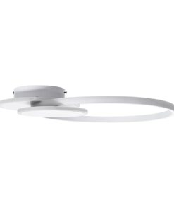 GloboStar® CIRCUO 61230 Φωτιστικό Οροφής Δαχτυλίδι-Κύκλος LED CCT 75W 8400lm 360° AC 220-240V – Εναλλαγή Φωτισμού μέσω Τηλεχειριστηρίου All In One Ψυχρό 6000k+Φυσικό 4500k+Θερμό 2700k Dimmable Μ53 x Π42.5 x Υ9cm – Λευκό – 3 Years Warranty