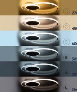 GloboStar® CIRCUO 61230 Φωτιστικό Οροφής Δαχτυλίδι-Κύκλος LED CCT 75W 8400lm 360° AC 220-240V – Εναλλαγή Φωτισμού μέσω Τηλεχειριστηρίου All In One Ψυχρό 6000k+Φυσικό 4500k+Θερμό 2700k Dimmable Μ53 x Π42.5 x Υ9cm – Λευκό – 3 Years Warranty