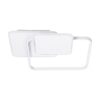 GloboStar® SQUARO 61232 Φωτιστικό Οροφής Δαχτυλίδι-Κύκλος LED CCT 75W 8400lm 360° AC 220-240V – Εναλλαγή Φωτισμού μέσω Τηλεχειριστηρίου All In One Ψυχρό 6000k+Φυσικό 4500k+Θερμό 2700k Dimmable Μ48.5 x Π51 x Υ9cm – Λευκό – 3 Years Warranty