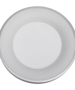 GloboStar® SALEM 61234 Πλαφονιέρα Οροφής Δαχτυλίδι-Κύκλος LED CCT 75W 8625lm 120° AC 220-240V – Εναλλαγή Φωτισμού μέσω Τηλεχειριστηρίου All In One Ψυχρό 6000k+Φυσικό 4500k+Θερμό 2700k Dimmable Φ45cm – Ασημί – 3 Years Warranty