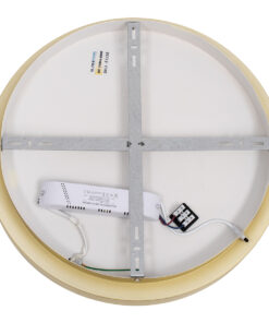 GloboStar® SALEM 61235 Πλαφονιέρα Οροφής Δαχτυλίδι-Κύκλος LED CCT 75W 8625lm 120° AC 220-240V – Εναλλαγή Φωτισμού μέσω Τηλεχειριστηρίου All In One Ψυχρό 6000k+Φυσικό 4500k+Θερμό 2700k Dimmable Φ45cm – Χρυσό Σαμπανιζέ – 3 Years Warranty